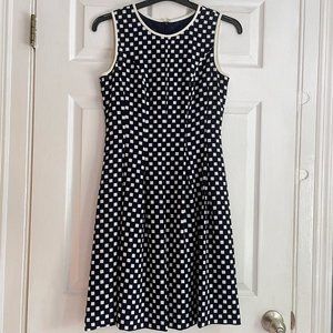 Nine West Navy and White Dress